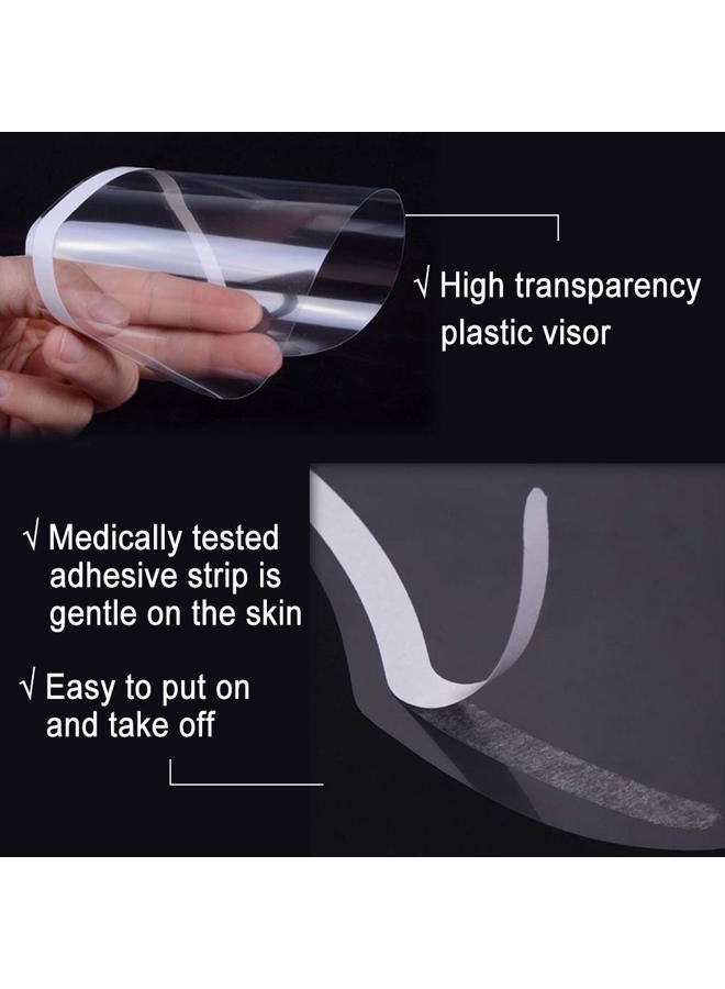 LWBTOSEE (50 PCS) - Clear Disposable Face Shield, for Shower Haircut Hairspray and Eyelash Extensions Eyebrow Eye Eyelid Surgery Aftercare (50 PCS) - Image 5